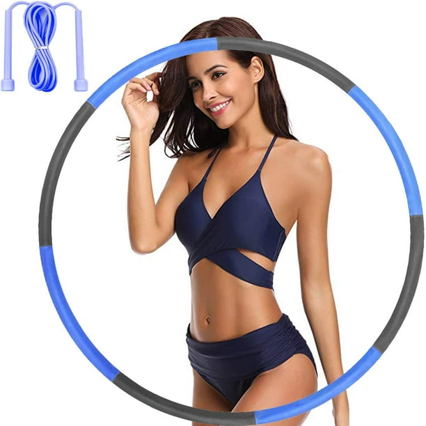 2lb Weighted Hoola Hoop 8 Detachable Sections Hoola Hoops for Adults Hoola Hoop for Kids Weighted Hoola Hoops for Exercise Professional Hoola hoops